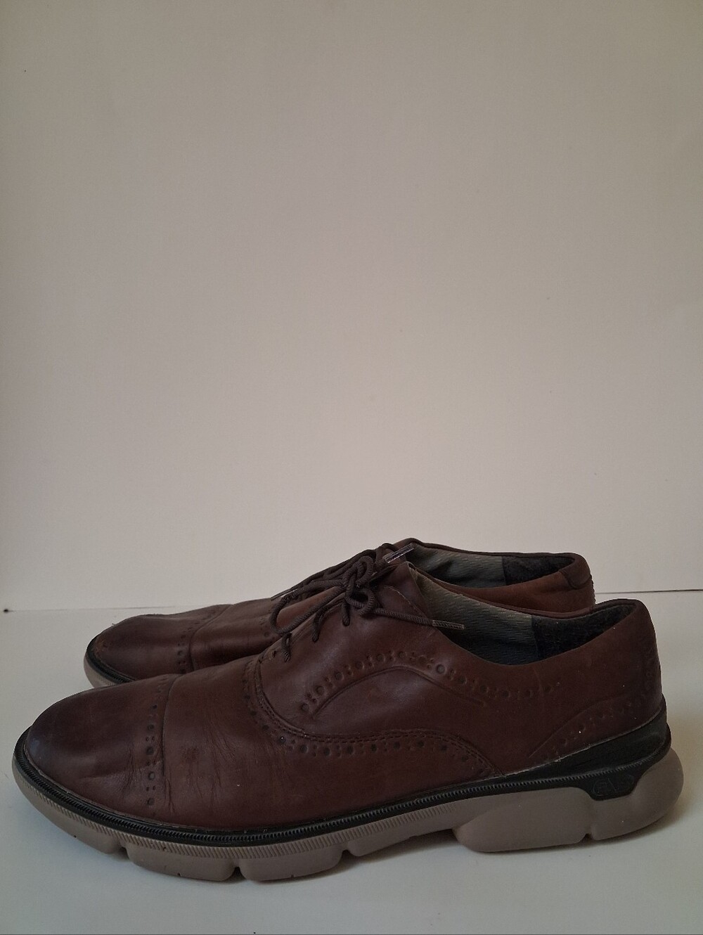 Johnston & Murphy Smart Degree Waterproof Brown Leather Wingtip Oxfords Men's